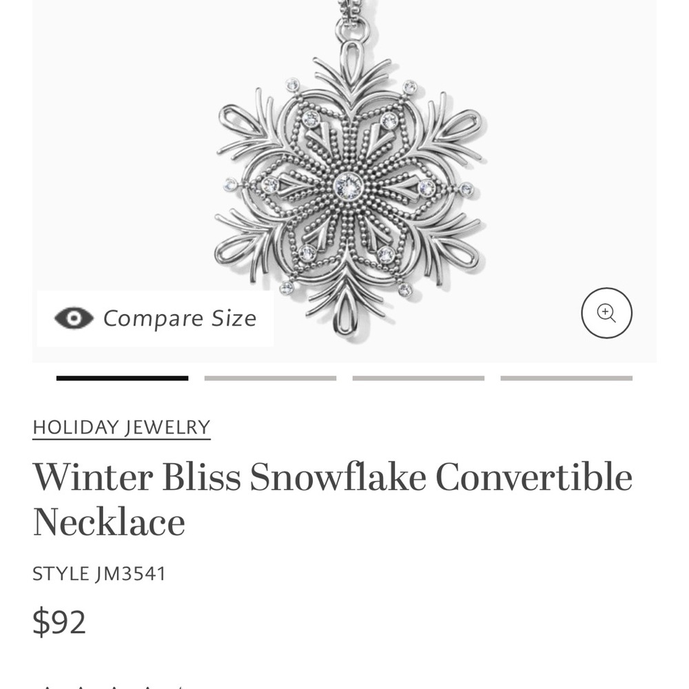 Winter Bliss Snowflake Necklace